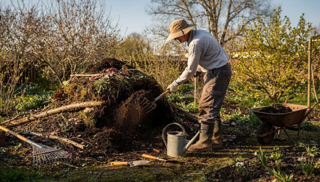 Kompost im Frühjahr umsetzen: Warum der März laut Gartenexperten ideal dafür ist